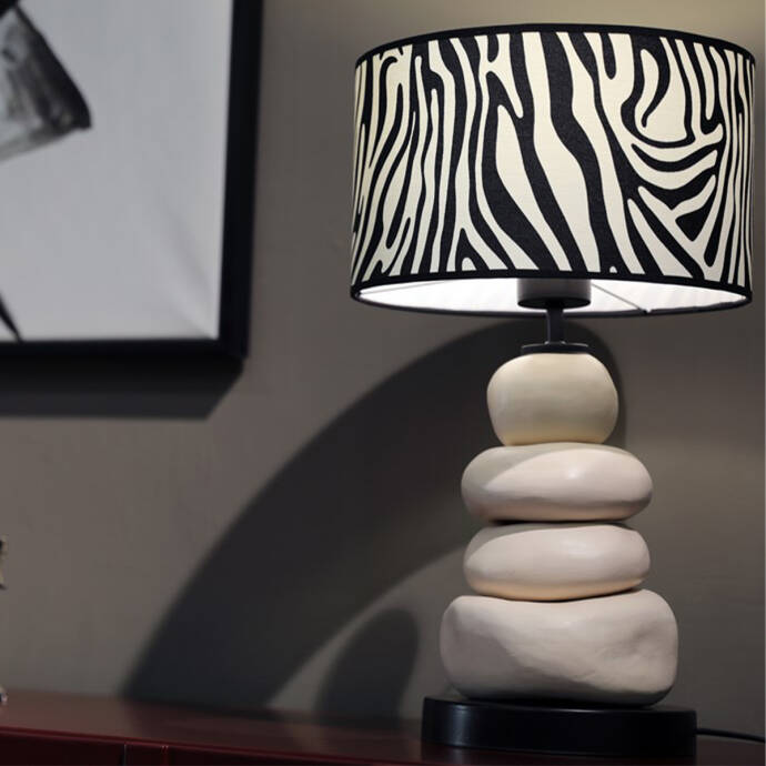 Harmony Zebra Şapkalı Abajur - 2