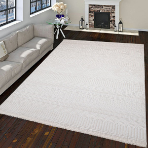 İskandinav Krem Makine Halısı80x200 - TepeHome