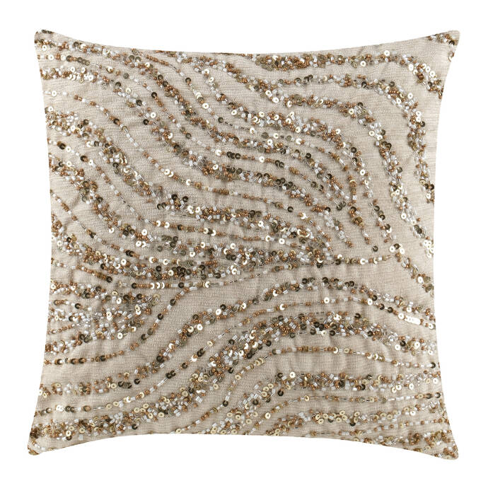 İşlemeli Dekoratif Kırlent 35X35 - 1