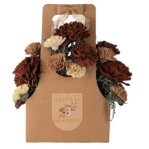 Kağıt Çanta Stili Kuru Çiçek Dekoru - 4