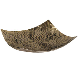 Kase Girdap Dekoratif Antik Gold40x40x10 - TepeHome (1)