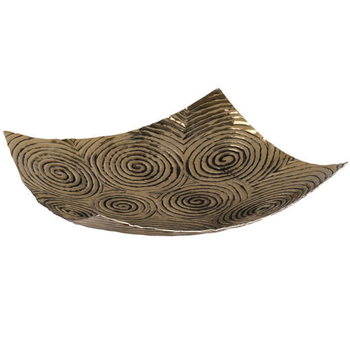 Kase Girdap Dekoratif Antik Gold40x40x10 - 2