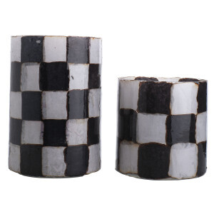 Kasırga Işığı Tealight Siyah 18 Cm - TepeHome (1)