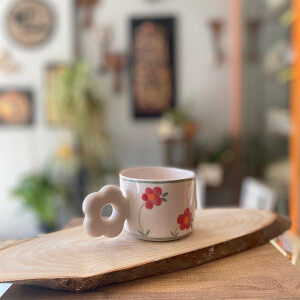 Kırmızı Çiçekli Kupa - 2