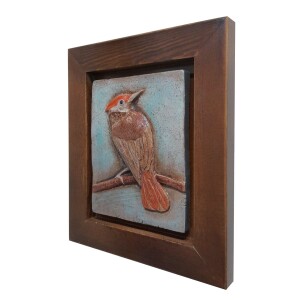 Kuş Figürü Dekoratif Pano 1 30X26 Cm - TepeHome (1)