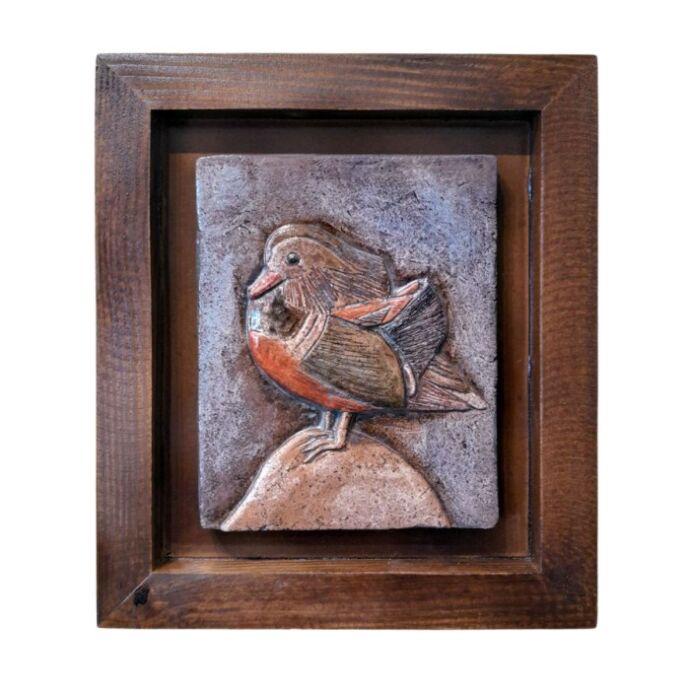 Kuş  Figürü Dekoratif Pano 5 30X26 Cm