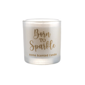 Kutulu Beyaz Cam Dekor Mum - 5