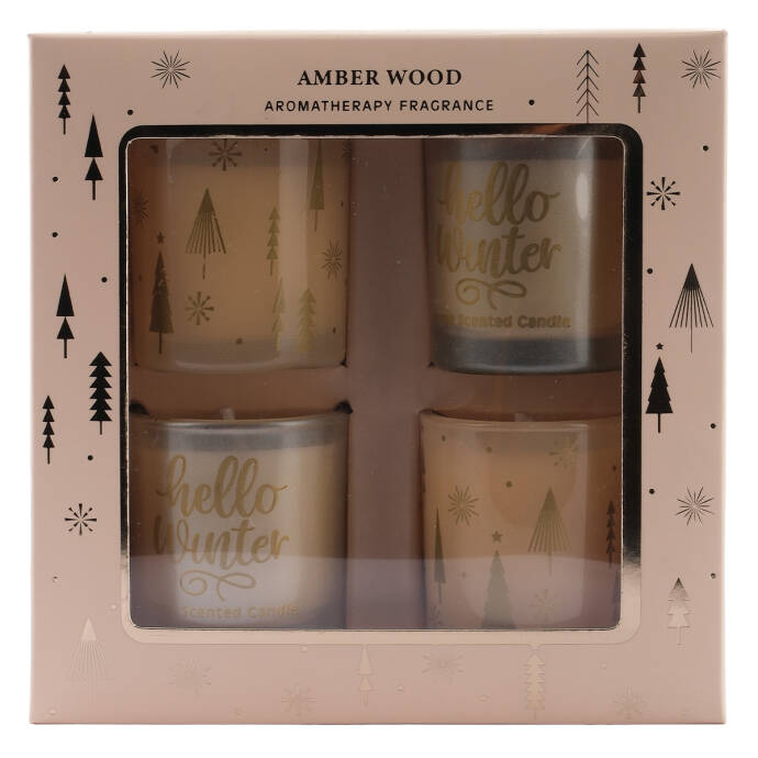 Kutulu Gold Cam Dekor Mum - 3