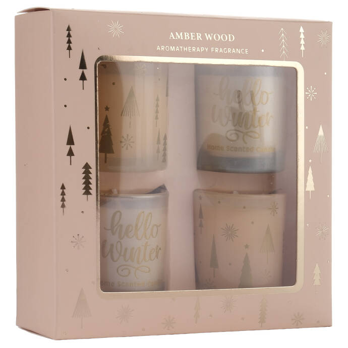 Kutulu Gold Cam Dekor Mum - 4