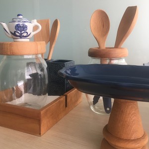 Lacivert Romantik Ayaklı Sunum Tabağı - TepeHome (1)