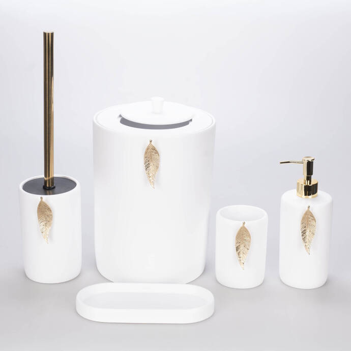 Leaf Banyo Seti Beyaz Altın - 3