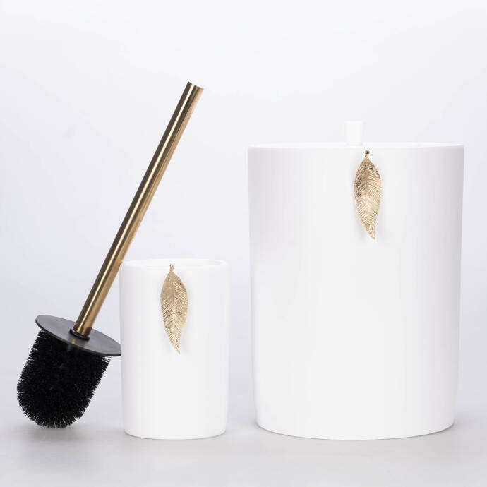 Leaf Banyo Seti Beyaz Altın - 5