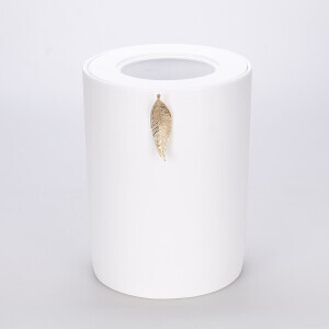 Leaf Çöp Kovası Beyaz Altın - 3