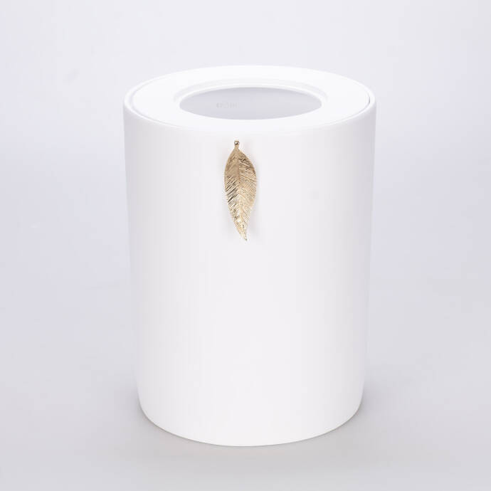 Leaf Çöp Kovası Beyaz Altın - 3