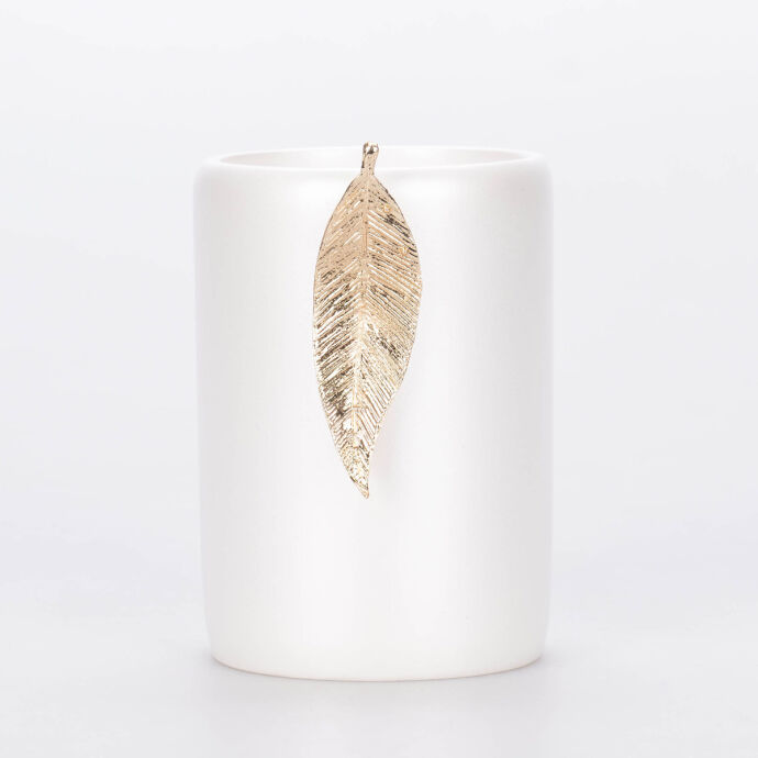 Leaf Diş Fırçalık İnci Altın