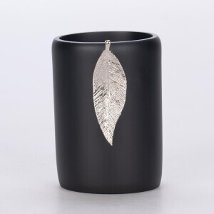 Leaf Diş Fırçalık Siyah Gümüş - 1