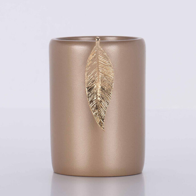 Leaf Diş Fırçalık Vizon Gümüş
