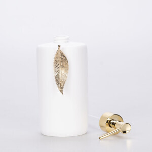 Leaf Sıvı Sabunluk Beyaz Altın - TepeHome (1)