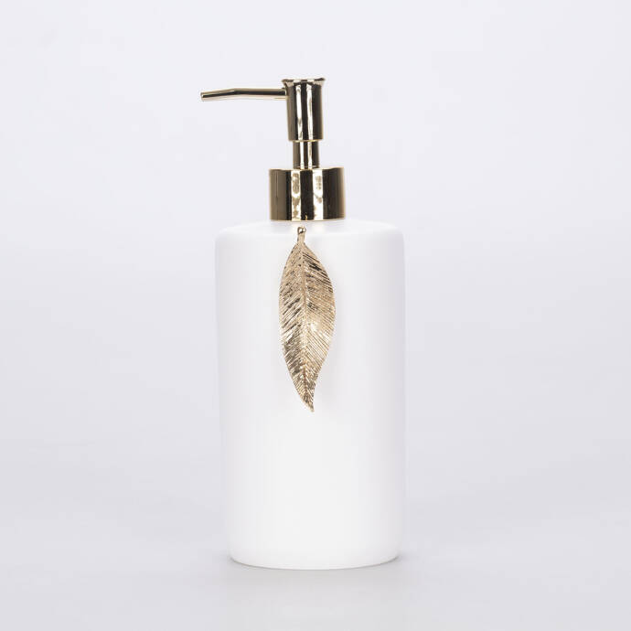 Leaf Sıvı Sabunluk Beyaz Altın - 1