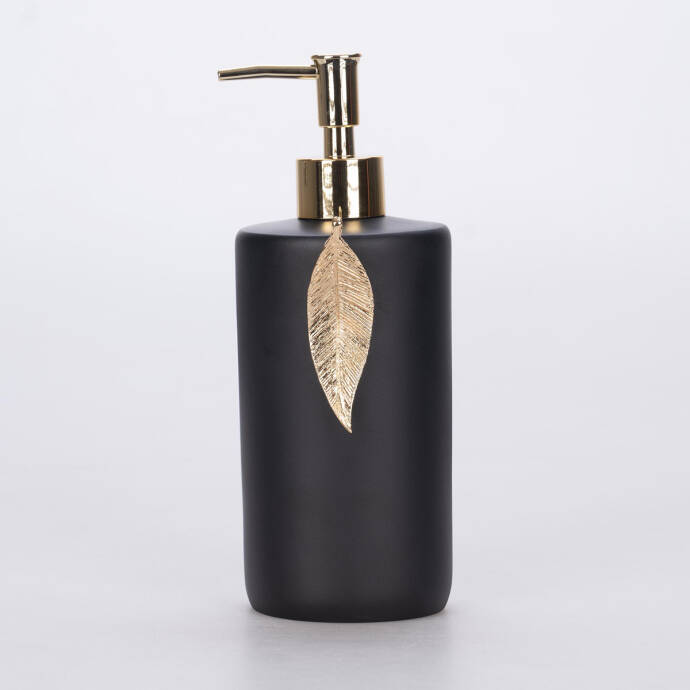 Leaf Sıvı Sabunluk Siyah Altın - 1