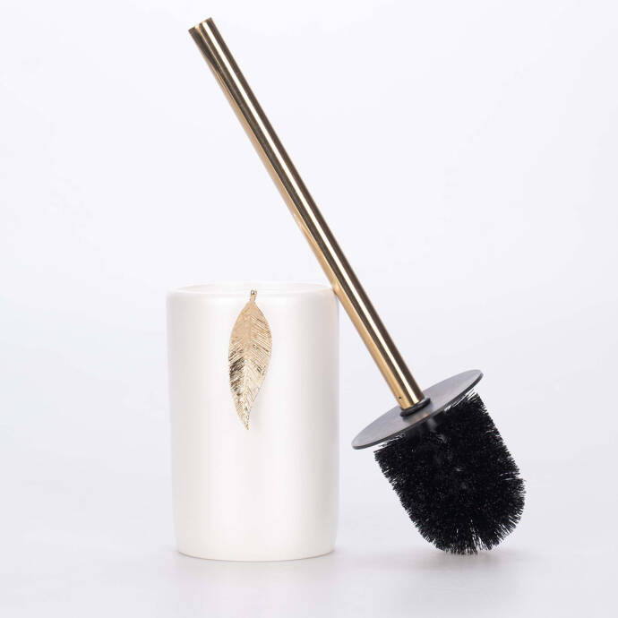 Leaf Tuvalet Fırçası İnci Altın - 2