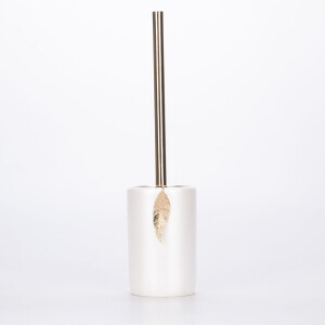 Leaf Tuvalet Fırçası İnci Altın - TepeHome