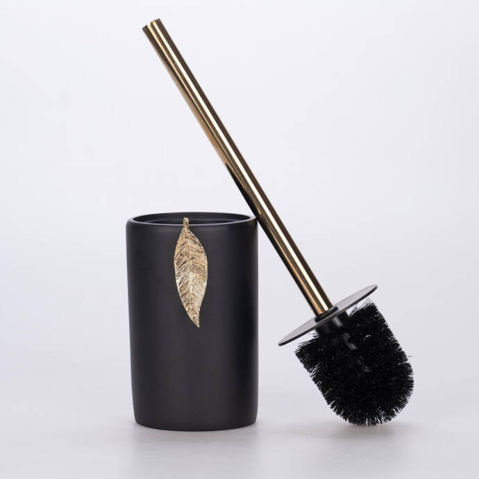 Leaf Tuvalet Fırçası Siyah Altın - 2