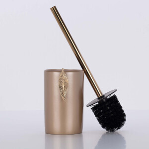 Leaf Tuvalet Fırçası Vizon Altın - TepeHome (1)