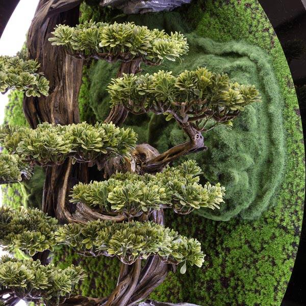 Led Işıklı Yuvarlak Bonsai Tablo-3 - 2