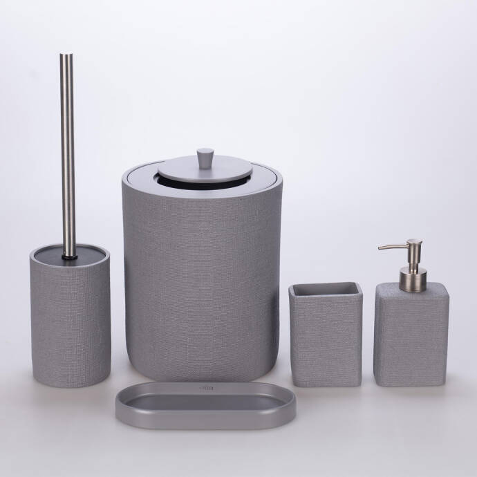 Linen Banyo Seti Gri - 2