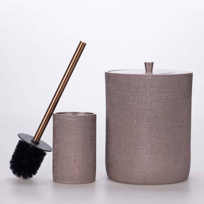 Linen Banyo Seti Taupe - 4