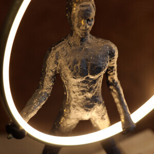 Lucca Siyah Dokulu Heykel Aydınlatma - 4