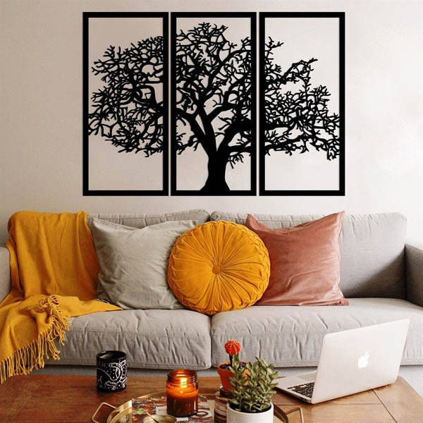 Metal Ağaç Duvar Dekoru - 3