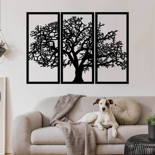 Metal Ağaç Duvar Dekoru - 4