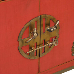 Metal Ayaklı Mini Turuncu Eskitme Dresu - 9