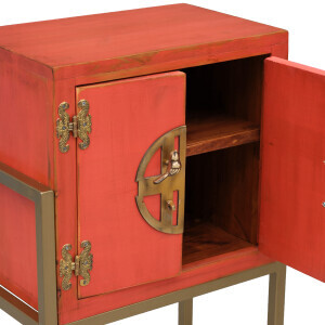 Metal Ayaklı Mini Turuncu Eskitme Dresu - 10