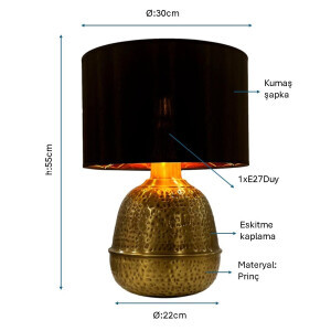 Modern Eskitme Masa Lambası 1275-M2 - TepeHome (1)