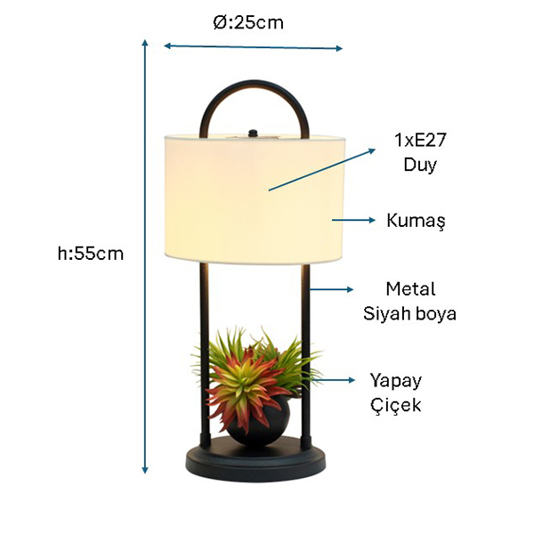 Modern Masa Lambası 1211-m-bsy - 2