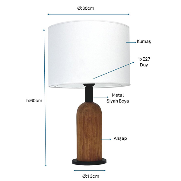 Modern Masa Lambası 1229-m-bsy - 2