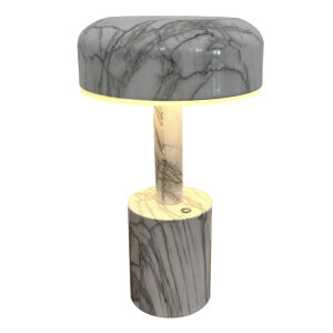 Modern Mermer Desenli Masa Lambası 1277 - TepeHome (1)