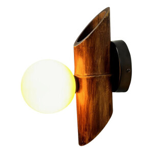 Modern Siyah Bambu Aplik - TepeHome