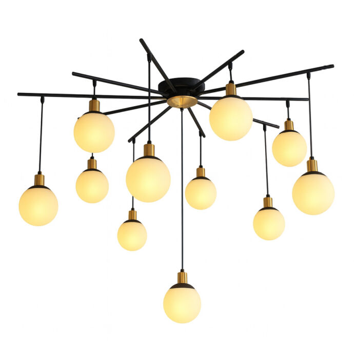 Modern Siyah Boyalı Avize 1287-Av-11Bsy