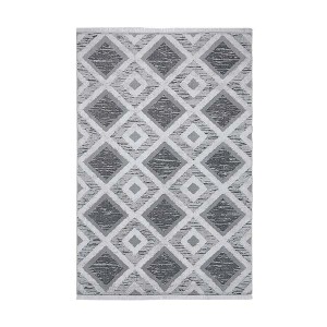 Moroccotton Siyah Halı 22324A - TepeHome