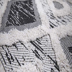 Moroccotton Siyah Halı 22324A - 3