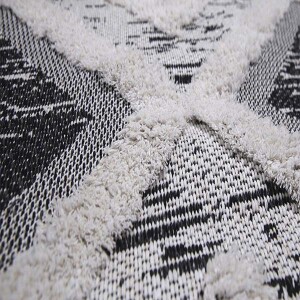 Moroccotton Siyah Halı 22324A - 4