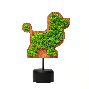 Mossy Dog Yosunlu Dekoratif Obje - TepeHome