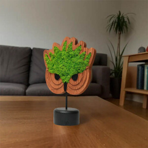 Mossy Owl Yosunlu Dekoratif Obje - TepeHome (1)