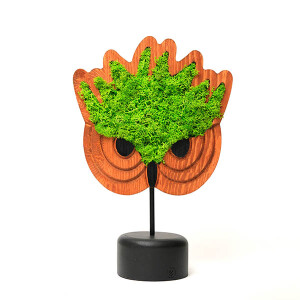 Mossy Owl Yosunlu Dekoratif Obje - TepeHome
