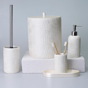 Natural Banyo Seti İnci - TepeHome