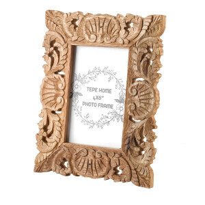 Natural Çiçek Desen Fot. Çerçevesi 4X6 - TepeHome